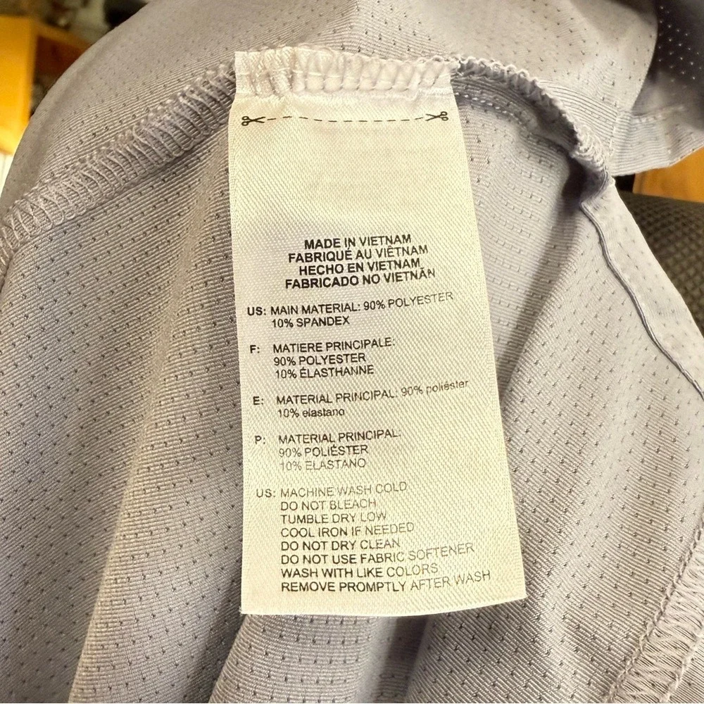 Adidas Turtle Hill Golf Club Bermuda ClimaCool Golf Polo Shirt Mens XL Gray Blue